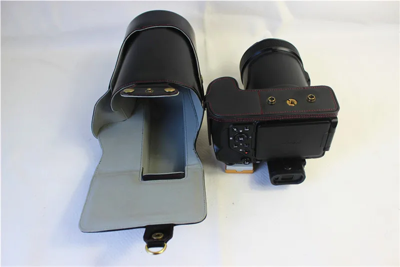 Подходит для Nikon COOLPIX P1000 pu кожаная сумка для камеры Защитная крышка P1000 Защитная Половина крышка основание открытие