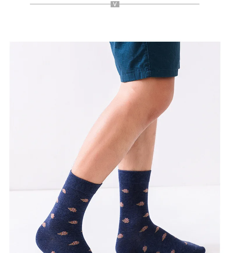 3 пар/лот, мужские носки с вышивкой животных, модные длинные хлопковые носки «Ежик», мужские теплые носки с надписью «Happy», осень зима, Calcetines