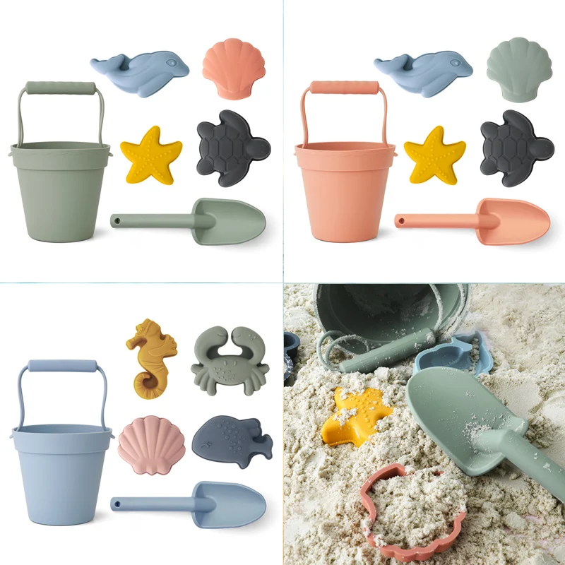 Fashionable Cartoon Children Beach Toys Summer Digging Sand Tool With Shovel Water Game Play Outdoor Toy Set Sandbox Baby Stuff 5