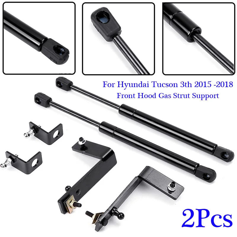 Car Front Left& Right Shock Absorbers Support Hat For Hyundai Tucson 3th-18 2pcs Car Front Hood Strut Bars