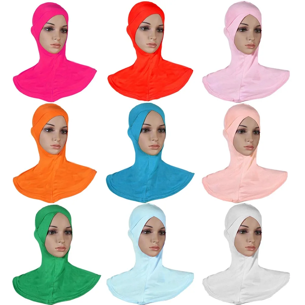 Women Under Scarf Hat Cap Bone Bonnet Ninja Hijab Islamic Head Cover Muslim Hot