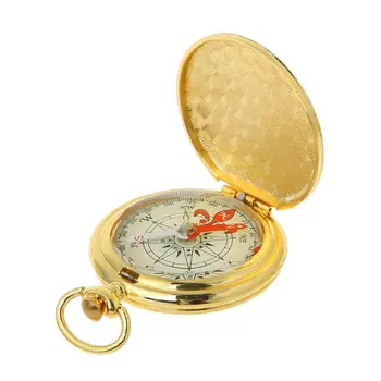 

Pocket Watch Flip Compass Portable Hiking Navigation Compass Luminous In The Dark Navigation Car Compass Keychain