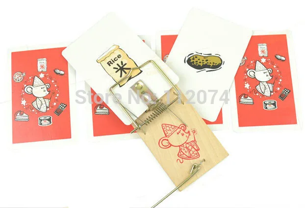 Card In Mousetrap Magic Tricks Close Up Magia Appearing Vanishing Mentalism Illusion Gimmick Props Toys for Magicians | Игрушки и хобби