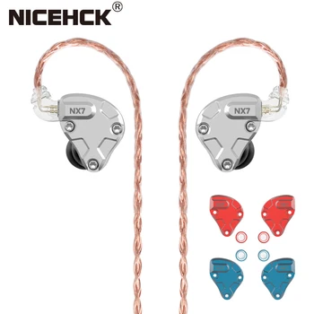 

NICEHCK NX7 Pro HIFI Earphone 4BA+Dual CNT Dynamic+Piezoelectric Ceramics Hybrid 7 Driver Untis Replaceable Filter Facepanel IEM
