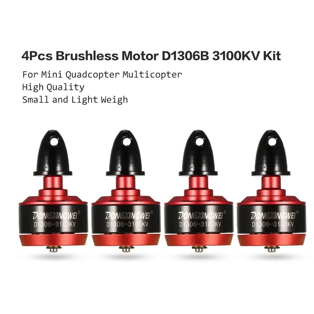 1306 3100KV 2-4s бесщеточный двигатель для Diatone 150 180 210 Квадрокоптер Мультикоптер CW& CCW 4 шт./партия
