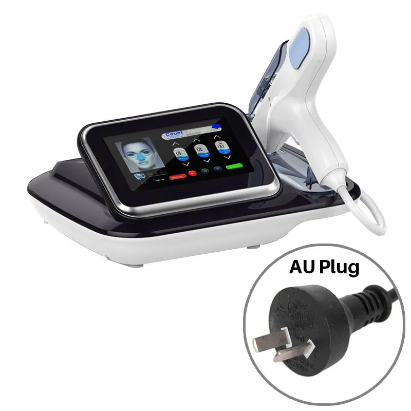 AU Plug РЧ не игла мезотерапия пистолет со светодиодной подсветкой терапия против морщин Отбеливание кожи увлажняющий уход за кожей машина салон красоты - Цвет: AU Plug