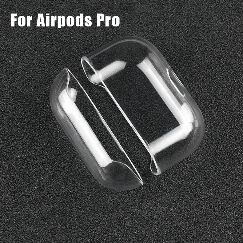 Чехол из искусственной кожи для AirPods Pro Чехол Earpods чехол для Airpod Pro Чехол для Apple Air Pods Pro Earpods зарядная коробка - Цвет: Transparent