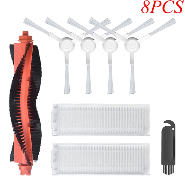 For Xiaomi Mijia Mop Pro STYTJ02YM VIOMI V3 SE V2 PRORobot Vacuum Cleaner Main/Side Brush Hepa Filter home appliance Parts 8PCS