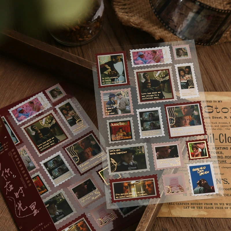Yoofun 2pcs/pack Vintage Stickers Memory Postoffice Label ...