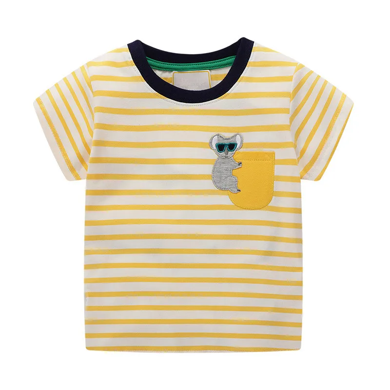VIDMID/Летняя модная футболка; Детские футболки с короткими рукавами для мальчиков; хлопковые топы для маленьких мальчиков; Одежда для мальчиков; От 2 до 7 лет; топы для детей