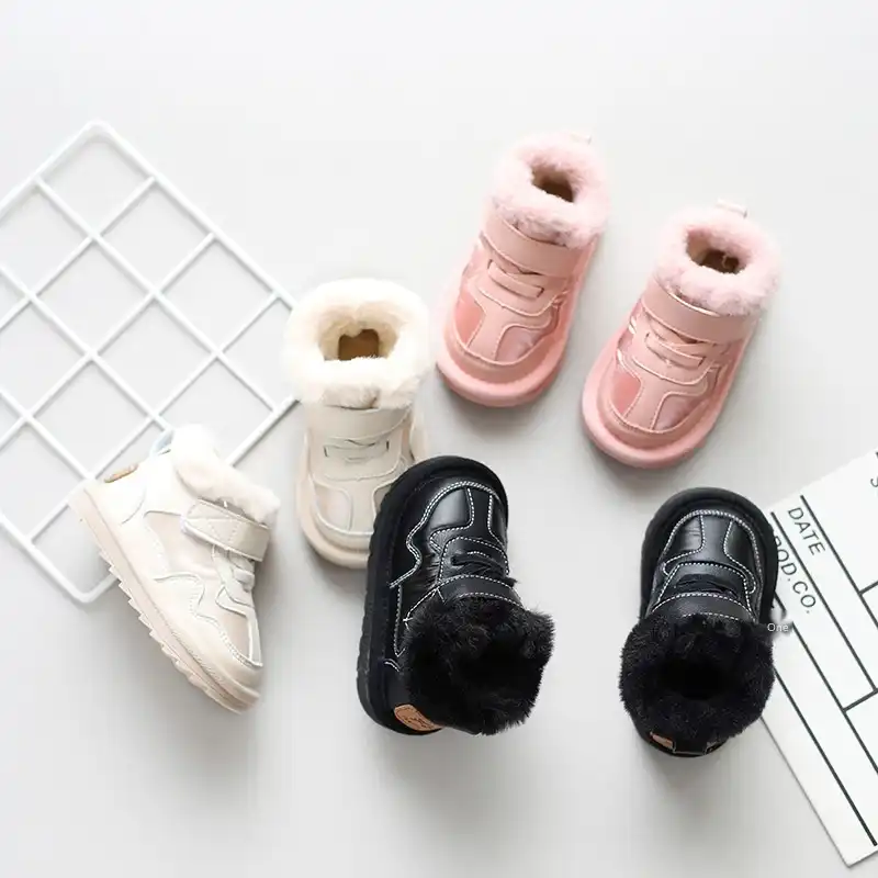 Ulkn Nkids Katoen Gevoerde Schoenen Voor 0 2 3 Jaar Oude Baby Winter Kinderen Snowboots Dikke Kleine Meisjes Ronde Neus Witte Schoenen Laarzen Aliexpress