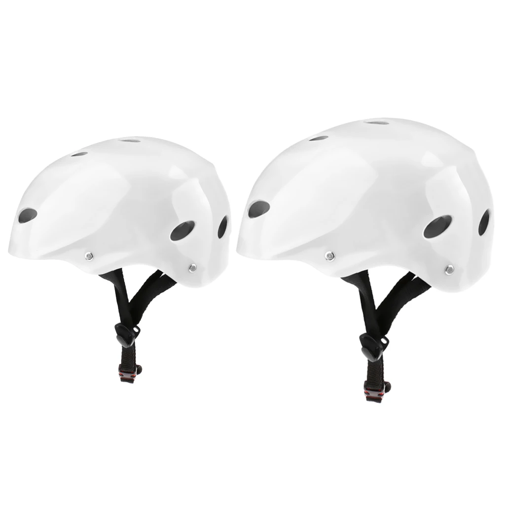 2Pcs White Water Sports Safety Helmet for Wakeboard Kayak Canoe Boat Jet Ski