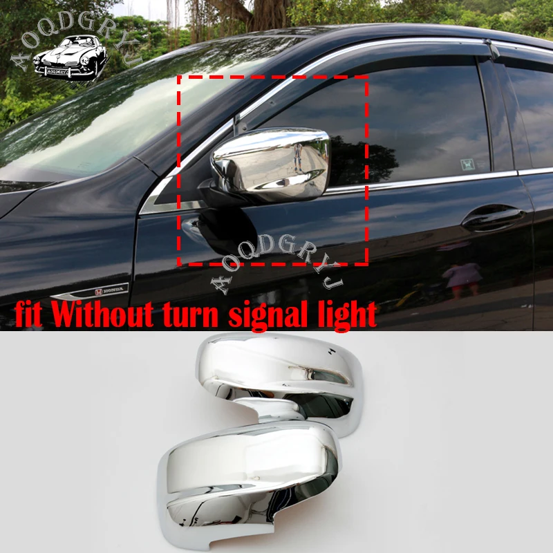 

ABS Chrome Rearview Mirror Cover Trim fit For Honda Accord sedan 2008-2017 Without turn signal Car styling 2pcs