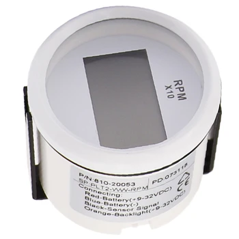 

52 m RPM Boat Tachometer With Hourmeter for Car Marine Auto Generator Outboard Motor Rev Counter Tacho Meter 12V/24V RPM Meter