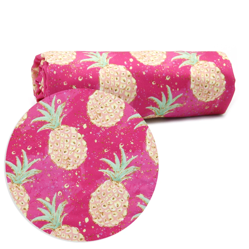 Новинка, 50*145 см, фруктовый арбуз, 4 способа, тянущаяся трикотажная ткань для детской ткани, домашний текстиль для шитья куклы тильда, c8180