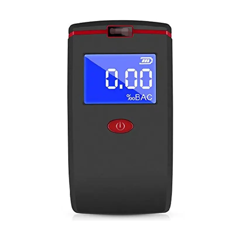 Цифровой алкотестер для дыхания портативный прибор для проверки на алкоголь с ЖК-дисплеем с 4 мундштук