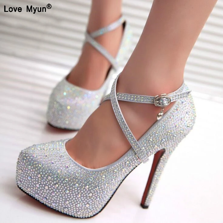 rhinestone heels for prom