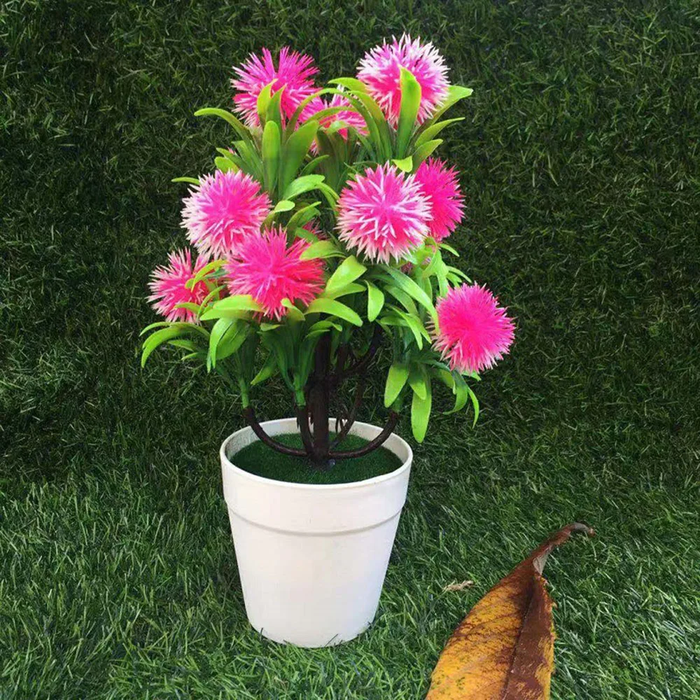 Artificial Potted Waxberry Plant Fake Flower Bonsai Pot Home Garden Decor simulation flowers accessories