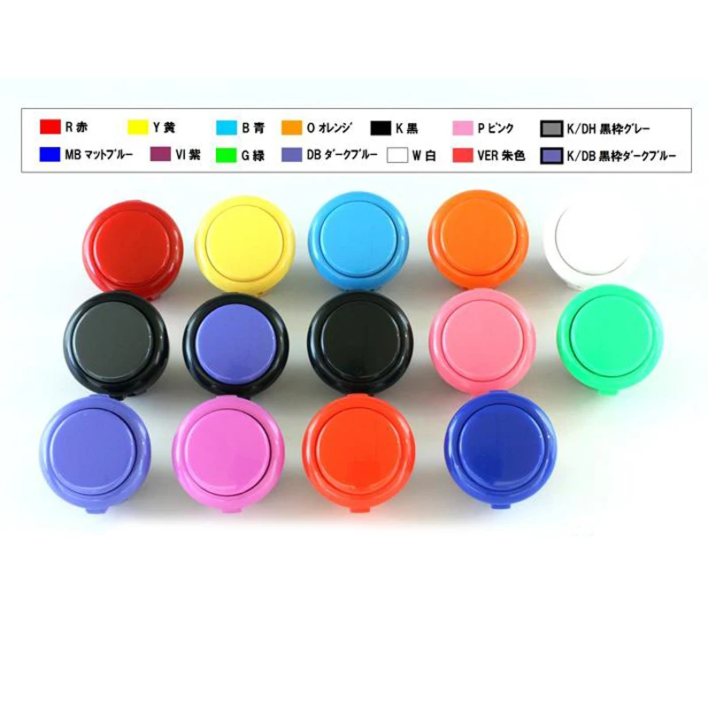 

10 pcs Arcade 30mm Round Button SANWA OBSF-30 Push Button JAMAE MAME DIY Parts