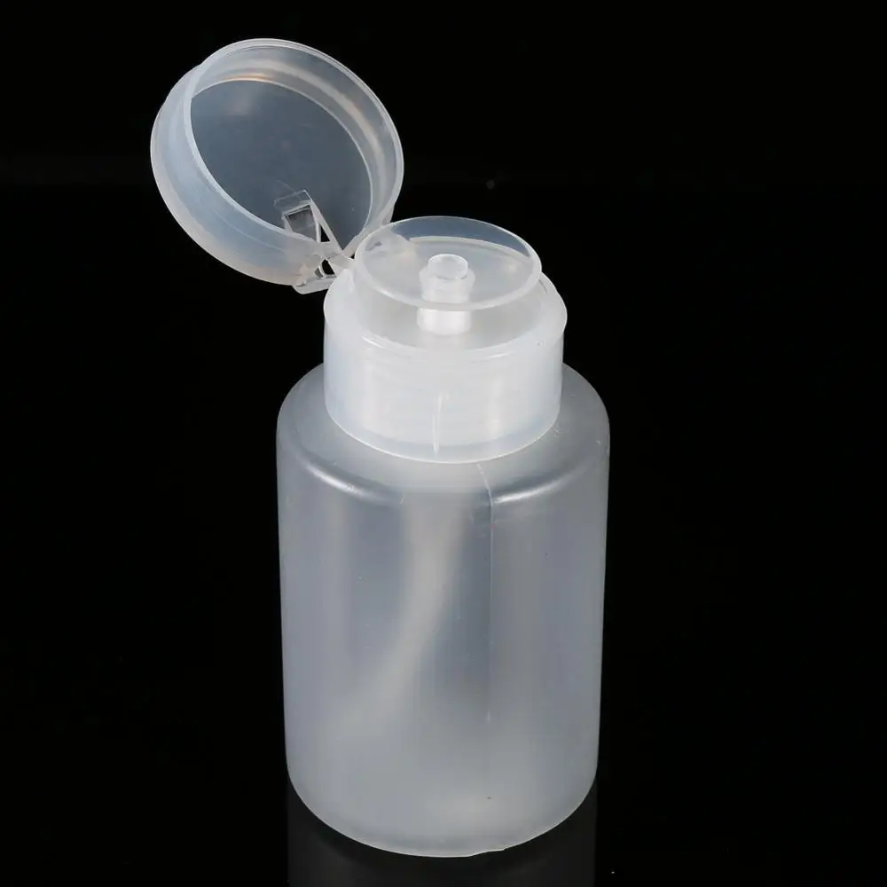 

1Pc 150ML Empty Bottle Pump Dispenser Plastic Bottle Press Pumping Dispenser Bottle Dispenser Makeup Nail Art Manicure Tool