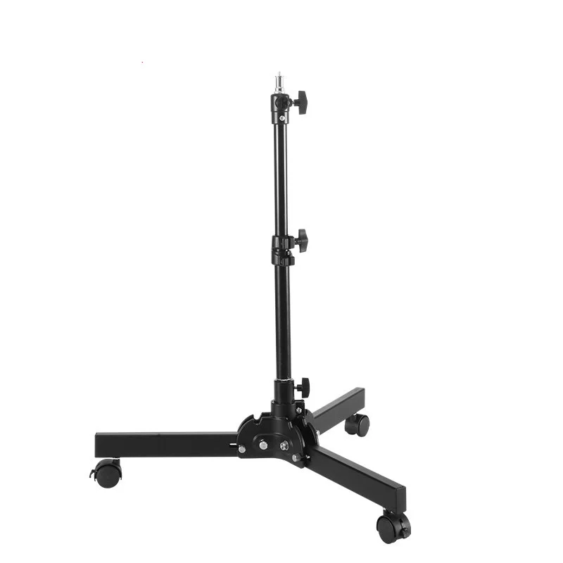 JINBEI DDJ70 21-70cm 조정 가능한 이중 용도 배경 삼각대 스탠드 최대 하중 10kg 풀리가 있는 접이식 사진 스튜디오 조명 스탠드