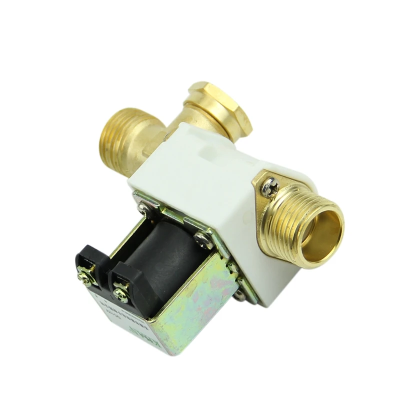 DC 12V 1/2" Electric Solenoid Valve For Water Air N/C Normally Closed Solar Water Heater Accessories Parts Replacements Durable