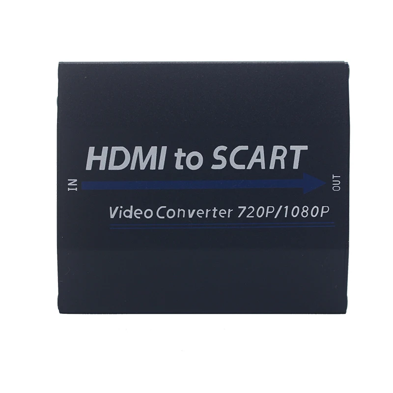 

1080P Hdmi To Scart Composite Video Converter Audio Adapter with Usb Cable for Sky tv