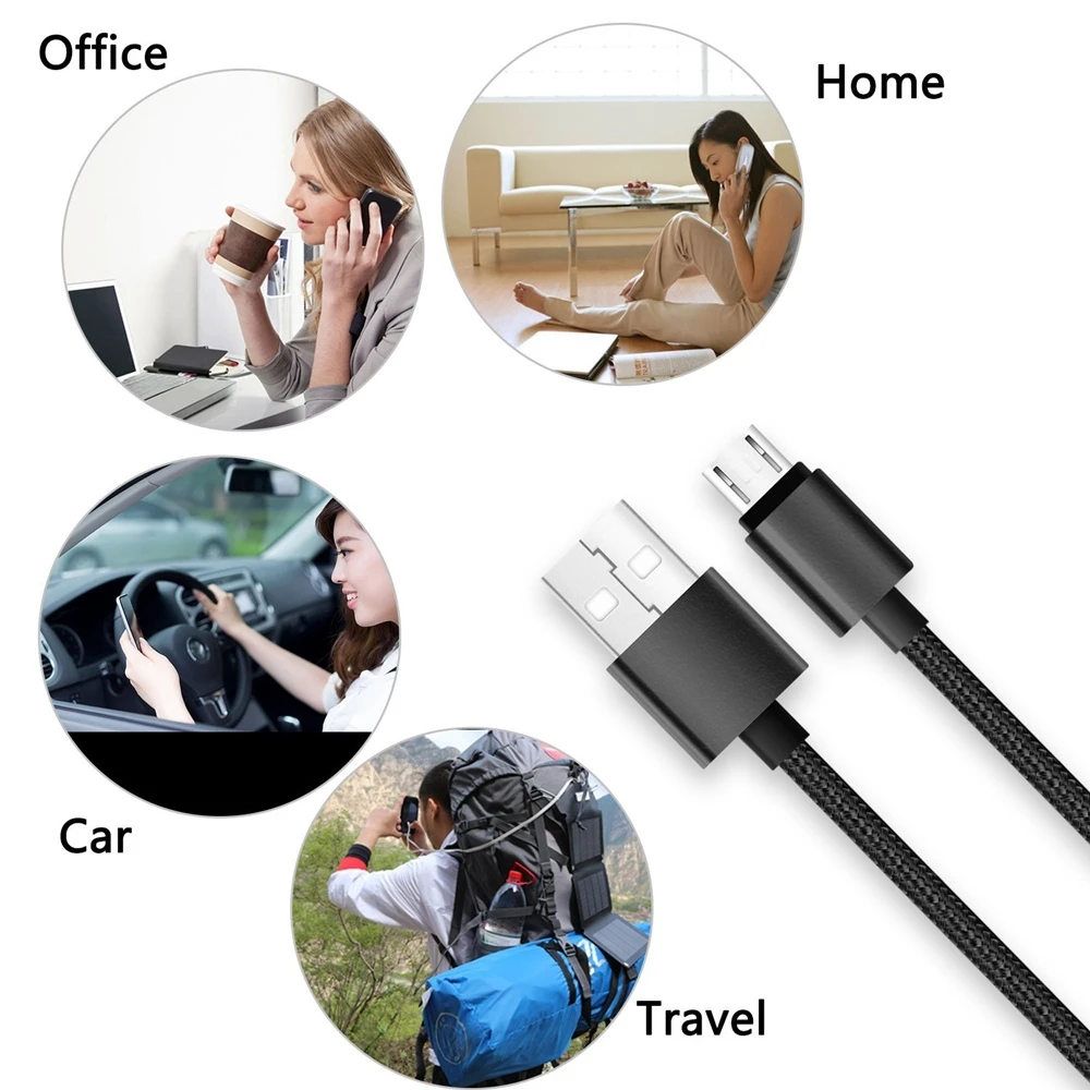 TOCHIC Micro USB 2 в 1 кабель для зарядки данных-2 м