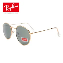RayBan солнцезащитные очки мужские классические RayBan круглые Светоотражающие Ретро солнцезащитные очки Oculos Gafas Shades RayBan RB3447 поляризационные