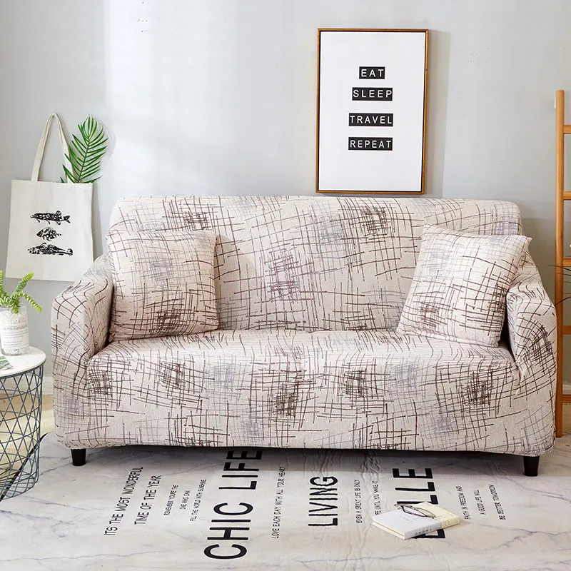 Нерегулярные линии чехол для дивана из эластичного хлопка чехол для дивана эластичный диванных чехлов для Гостиная чехлов для кресло, мебель крышка - Цвет: Color 24
