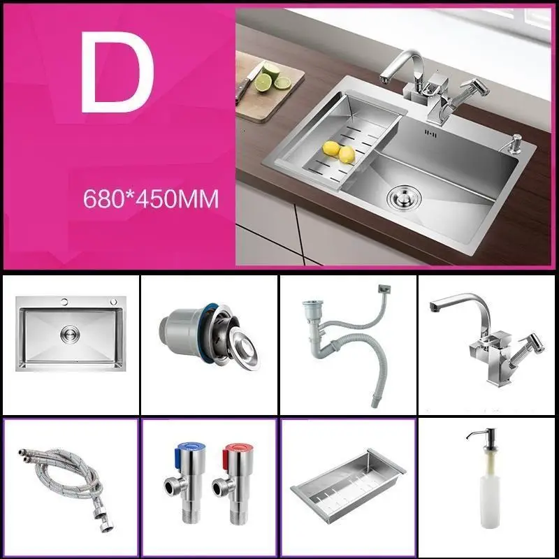 Evier Tarjas Para Wasbak Integral Waschbecken Portatil Cocina De Acero Inoxidable Fregadero Lavabo Cuba Pia Cozinha кухонная раковина