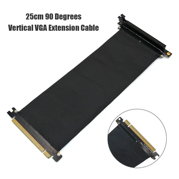 

PCI Express 3.0 16X Riser Card 25cm 90 Degrees Vertical VGA Extension Cable