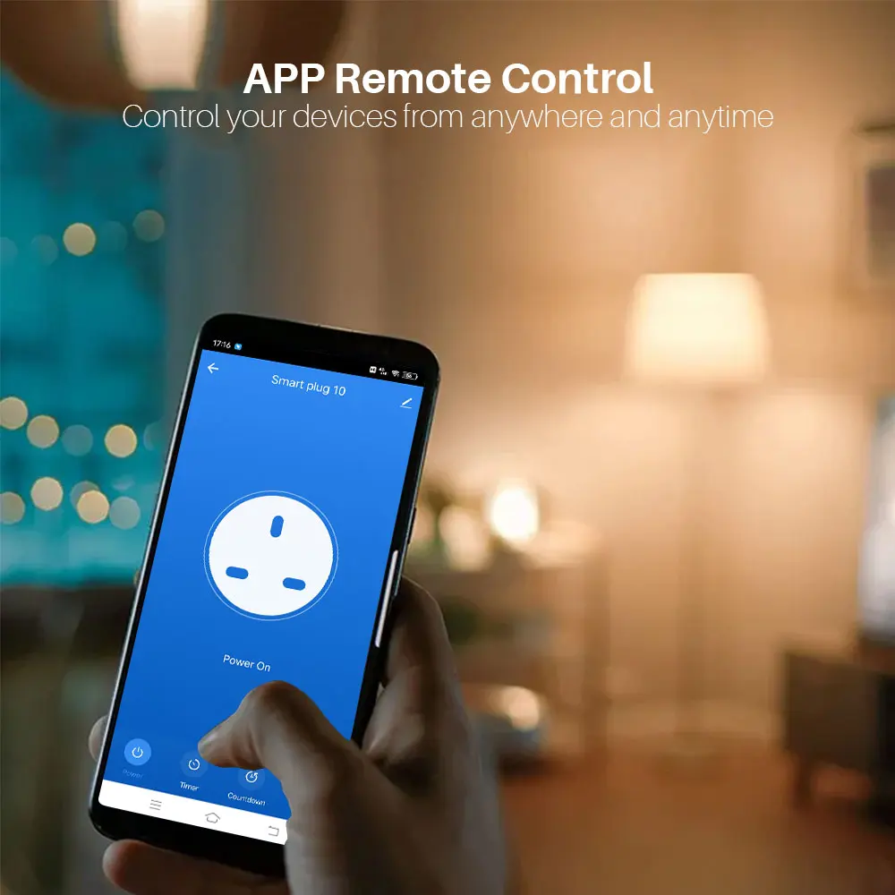 Tuya Wifi Smart Plug 20A With Power Monitor Smart Life App Remote Control Intelligent Socket Compatible With Alexa Google Home