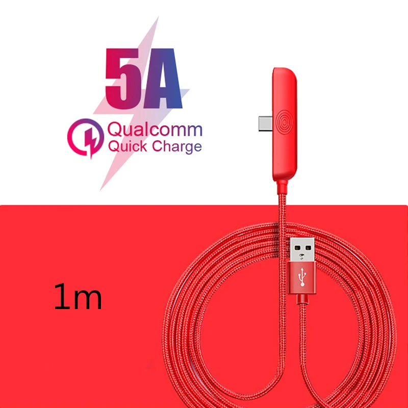 

5A Type C USB Fast Charging Cable for Samsung S8 S9 S10 plus 1m nylon charger USB cable for Xiaomi Redmi Note 7 8Pro Note 8 7Pro
