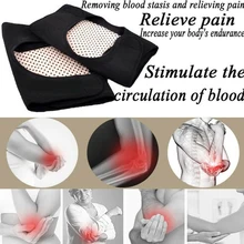 1 пара пояс эластичный с подогревом локоть магнитотерапия чистые меридианы скобка пожилых облегчение боли зима уход за руками артрит поддержка