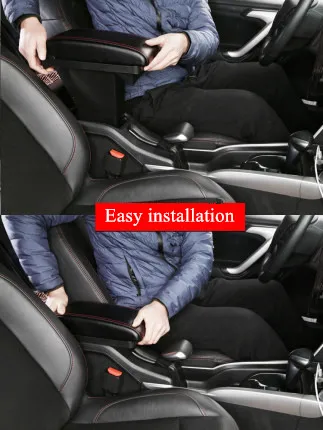 Для Skoda Rapid 2013 2018 поворотный подлокотник box центральное хранение содержимого