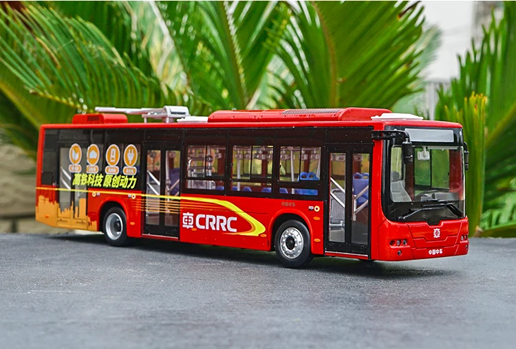 Классический цинковый сплав 1:42 Китай CRRC Хунань CRRC модель автобуса с небольшим подарком
