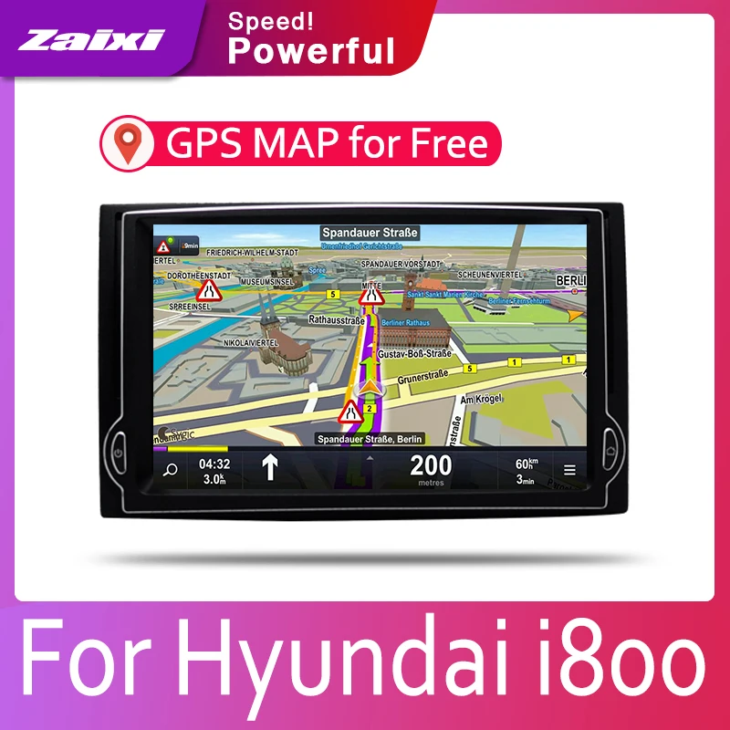 ZaiXi автомобильная система Android 1080P IPS жк экран для Hyundai i800 2007 ~ 2014 автомобильный