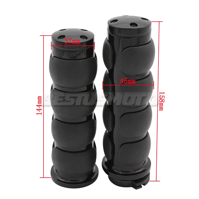 Универсальный 7/8 ''22 мм& 1" 25 мм заготовки резиновые рукоятки для Harley Honda Kawasaki Suzuki Yamaha велосипеды крейсер Чоппер на заказ