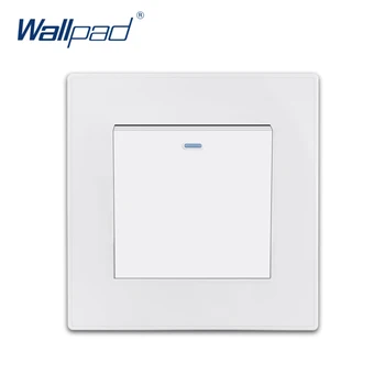 

2019 New Arrival 1 Gang Intermediate 3 Way Wallpad Luxury White Wall Light Switch Rocker Switch 16A AC110~250V PC Panel