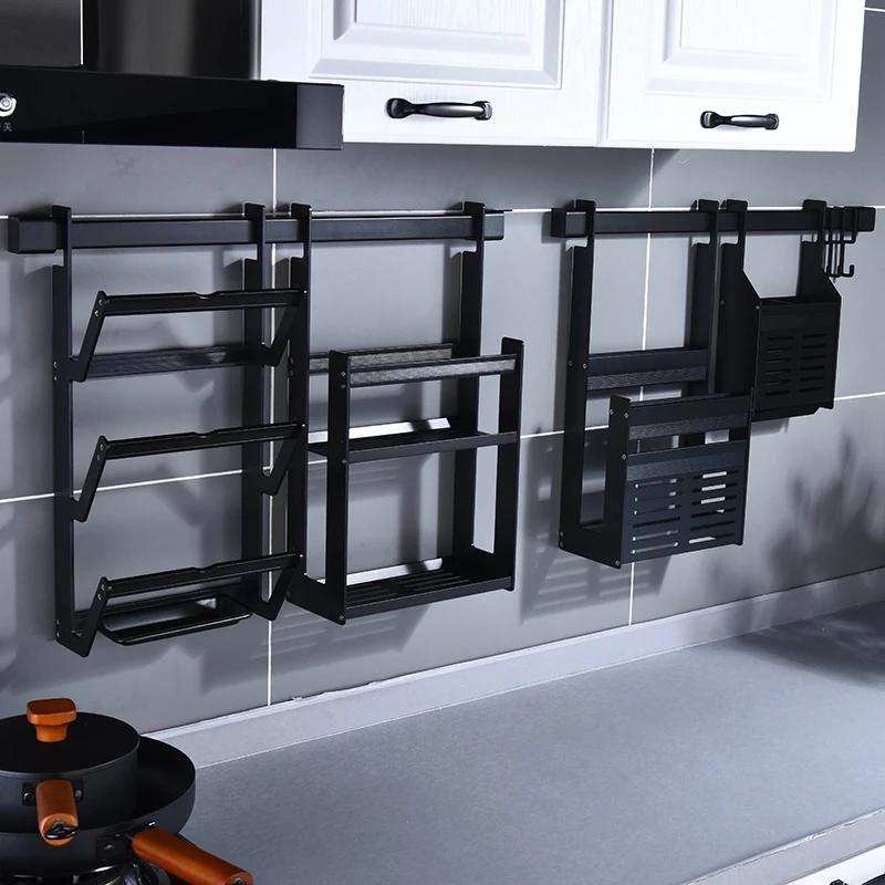  Kitchen shelf shelf wall-mounted knife rest. Seasoning storage racks kitchen appelances - 4000189576111