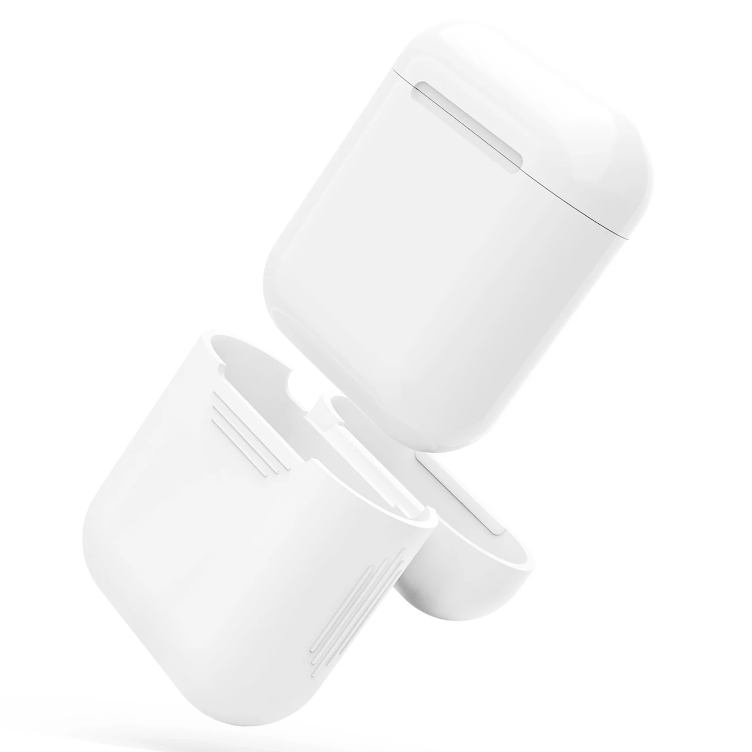 Силиконовый защитный чехол Besegad для переноски Apple Airpods 1 2 Беспроводные