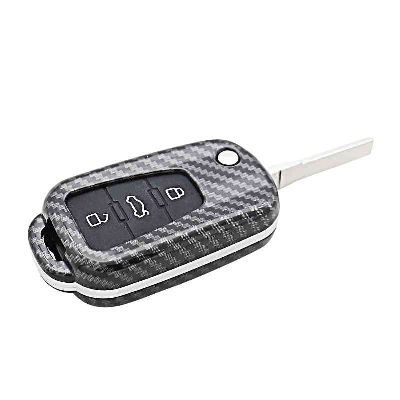 Чехол для ключей от машины из углеродного волокна для Roewe 350 360 750 W5 MG5 MG7 MG GT GS Roewe RX5 складной защитный чехол для брелка