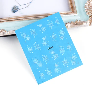 

1pcs Water Decals Nail Art Transfer Stickers White Sparkly Snowflake Flower Manicure Stencil Sliders Decoration Tools JID068