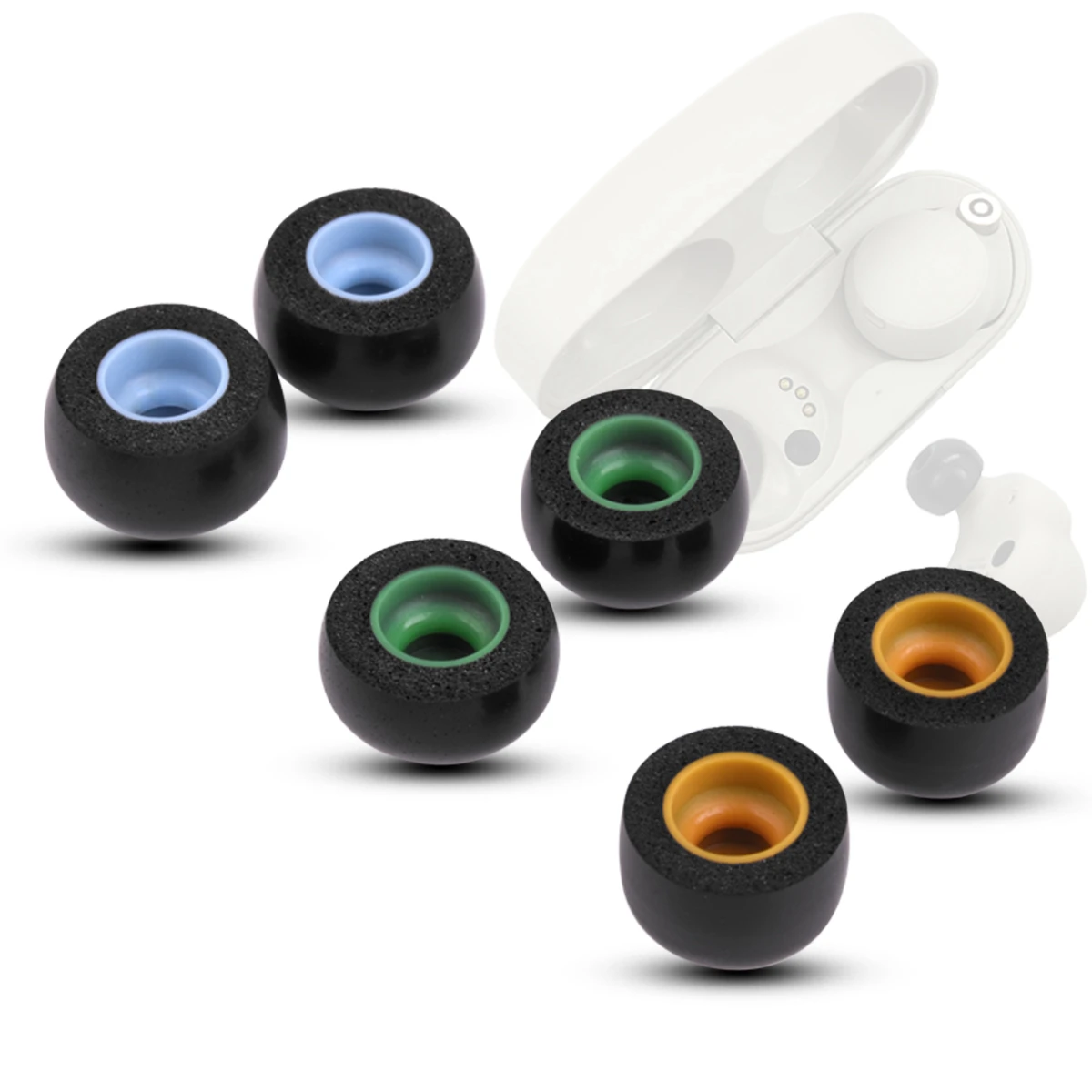 Memory Foam Ear Dicas para Anker Soundcore Liberty Air Pro Tws Eartips Sony Wf1000xm4 Earbuds Dicas Anti-slip Redução de Ruído