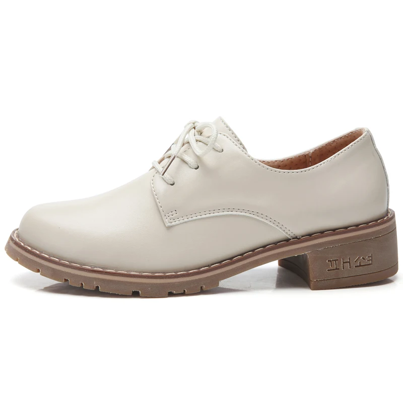 elegant brogue oxford shoes women retro formal dress female footwear eurpean ladies height increasing pumps school leather shoes (34)