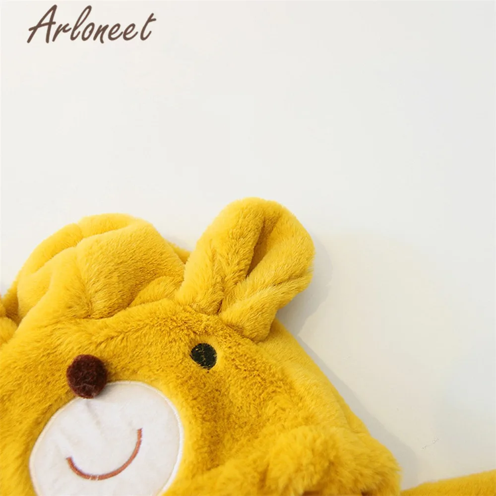 ARLONEET/пальто с героями мультфильмов для маленьких девочек; теплое зимнее плотное пальто с бантом; плащ с медведем; Верхняя одежда с капюшоном для новорожденных; пальто Одежда для девочек