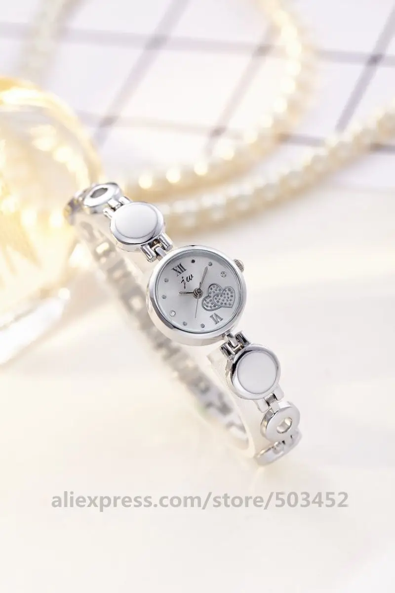 100 шт./лот 1280 часы-браслет для девушек оптом Reloj Mujer студенческие модные часы Zegarki Damskie с сердцем для женщин