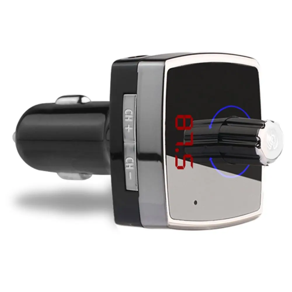 

2018 hot Car Kit MP3 Player Bluetooth Connection Dual USB 3.1A Hands-free Call FM Transmitter Charger Battery Voltage Detection