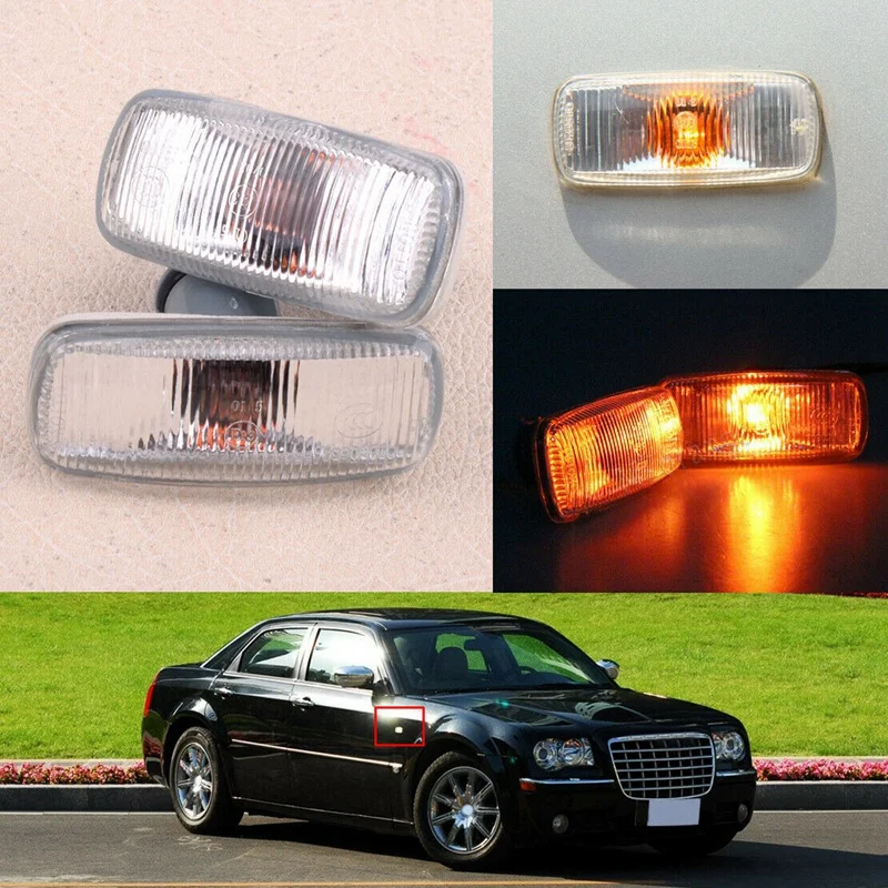 Car Side Marker Light Fender Light Repeater Lamp Indicator for Chrysler